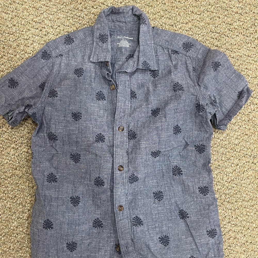Boys blue Patterned Shirt